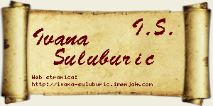 Ivana Šuluburić vizit kartica